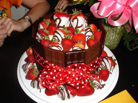 22nd Birthday: Chocolate Covered Strawberry Hershey Cake - This has become a family favorite ...