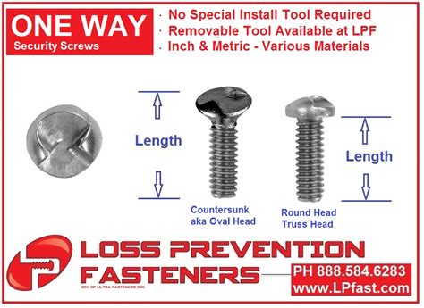 One Way Screw Removal Tool | LPF One Way Security Screw Extractor