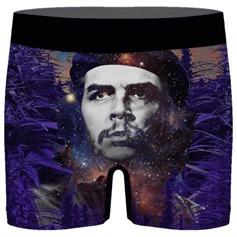 Che Guevara Cannabis Space Galaxy Farm Men’s Underwear