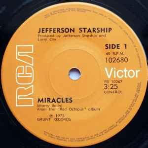 Jefferson Starship – Miracles (1975, Vinyl) - Discogs