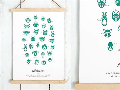 Norwegian Alphabet Poster by Taran Steen on Dribbble