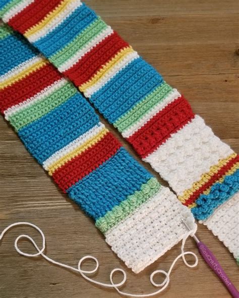 Crochet Snowman Scarf - Sew Crafty Crochet