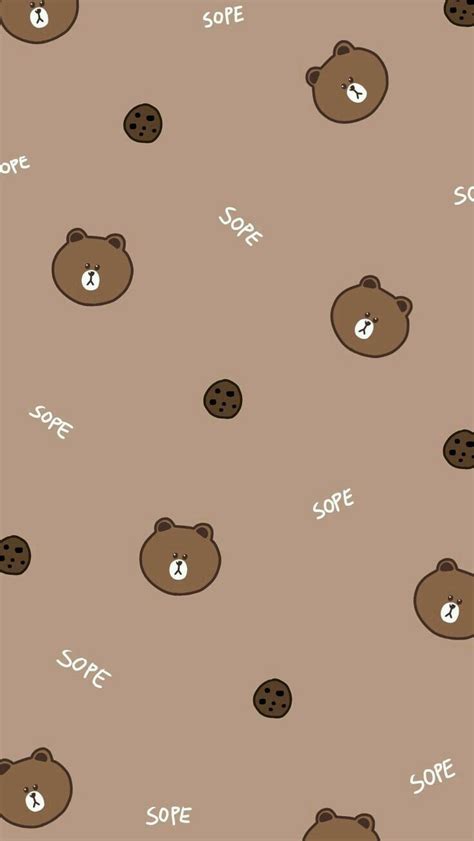 Aesthetic Wallpaper Brown Bear / Aesthetic Aestheticwallpaper Image By ...