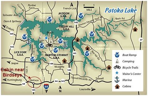 Patoka Lake Map