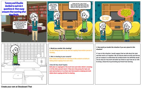 Academic Dishonesty Storyboard Storyboard by 6936a560