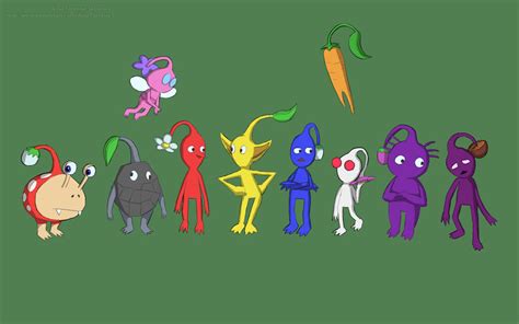 Pikmin Art - All Pikmin Types by AloeTortoise on DeviantArt