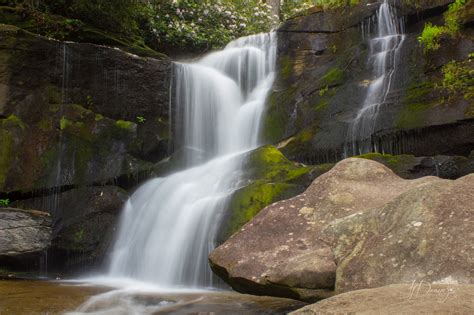 Cedar Rock Falls NC - Pisgah National Forest - Blue Ridge Mountain Life