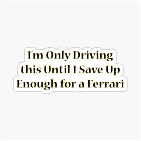 "Ferrari Bumper Sticker" Sticker for Sale by RustBucketArt | Redbubble