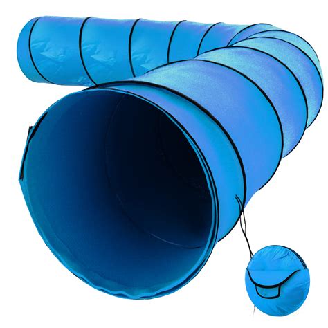 Houseables Dog Tunnel, Agility Equipment, 18 Ft Long, 24" Open ...