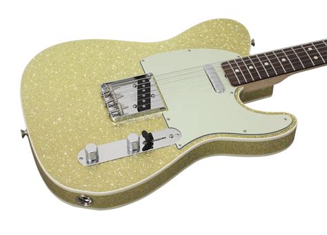 Fender Custom Shop 63 Telecaster Custom Gold Sparkle | Rainbow Guitars