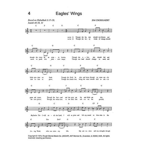 Eagles’ Wings – Sheet Music | Rough Stones Music