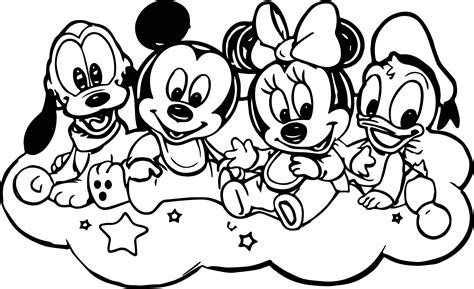 Baby Mickey Mouse And Friends Coloring Pages Coloring Pages