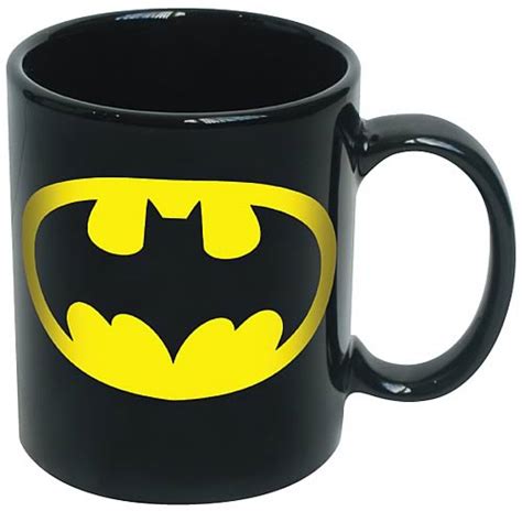 Batman Logo Black Coffee Mug - Entertainment Earth