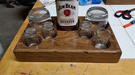 whiskey tray Kentucky Straight Bourbon Whiskey, Jim Beam, Wood Working, Woodworking Projects ...