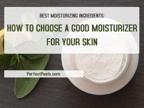 Best Moisturizing Ingredients: How to Choose a Good Moisturizer For ...