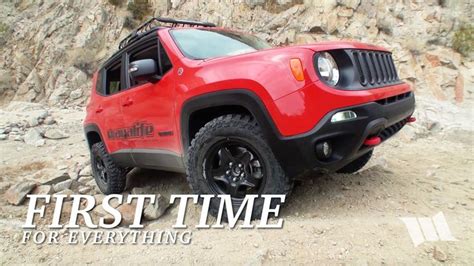 FIRST TIME : Lifted Jeep Renegade Trailhawk & Stock JK Wrangler Rubicon ... | Jeep renegade ...