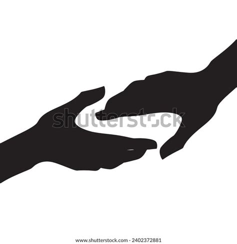 Vector Illustration Handshake Illustrates Gesture Reconciliation Stock Vector (Royalty Free ...