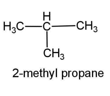 Line Structure For 2 Methylpropane