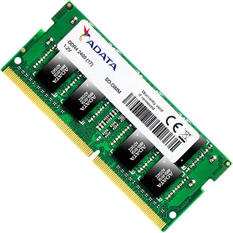 Memoria Ram DDR4 Sodimm Adata 2400 MHz 16 GB PC4-19200 AD4S2400316G17-S