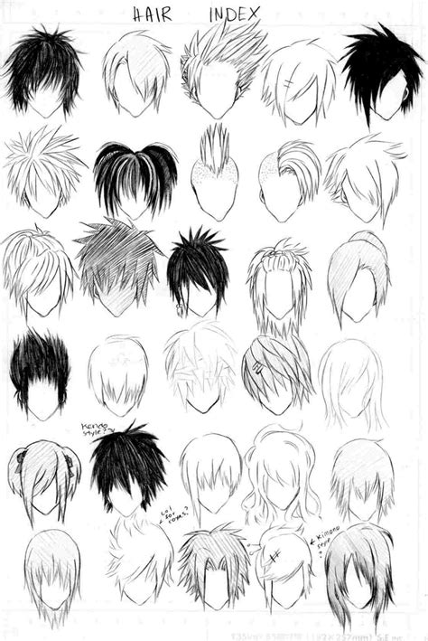 Boy Hairstyles Drawing at PaintingValley.com | Explore collection of Boy Hairstyles Drawing