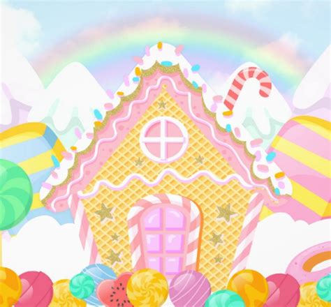 Candyland Backdrop Candyland Theme backdrop Poster | Zazzle | Candyland ...