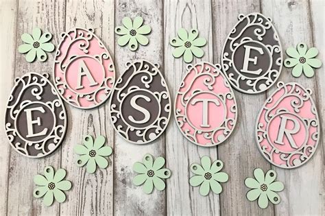 Easter Banner Cut File Easter Egg Banner SVG File Only - Etsy