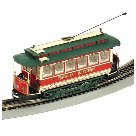 Bachmann Trains On30 Scale Christmas Village Streetcar Train Set : 25017