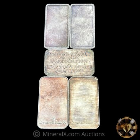 x5 1oz Vintage Silver Art Bar Lot – Mineral Exchange