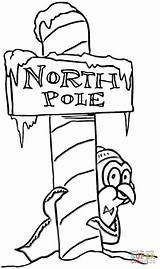 North Pole Coloring Page Printable sketch template