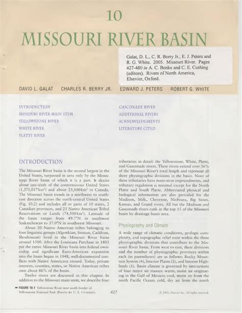 (PDF) Missouri River Basin