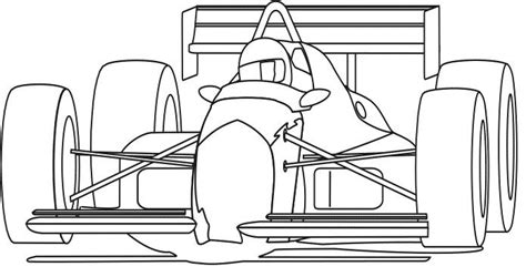 The Man Track Racing F1 Coloring Page - Formula 1 car coloring pages