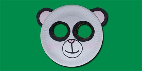 Make a Lovely Paper Plate Panda Bear Mask | Fun Kids Craft