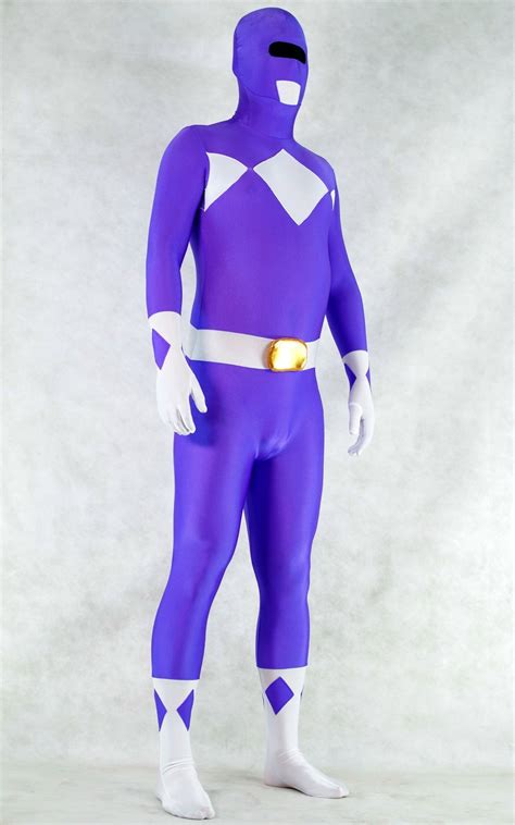 Ranger Halloween Costumes Zentai Purple | cosercosplay.com