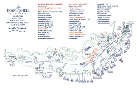 Sanibel Island Tourist Map - Sanibel Island Florida • mappery