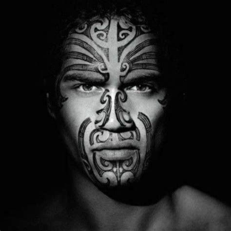 Maori warrior face tattoo - Tattooimages.biz