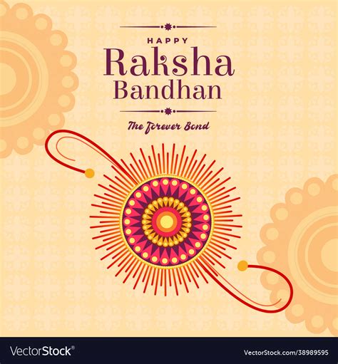 Poster design rakhi for rakshabandhan festival Vector Image