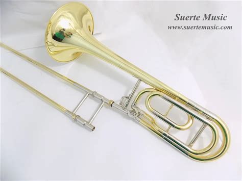 Bb/F Bass Trombones Lacquer/Silver slide trombone Brass instruments ...