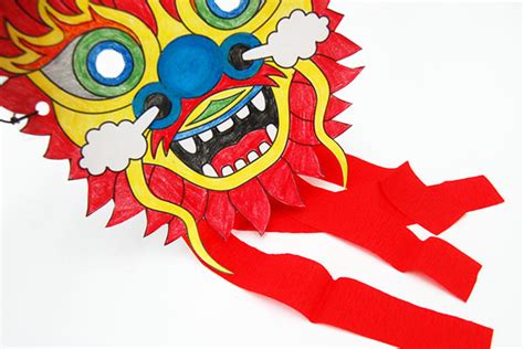 Chinese Dragon Mask | Kids' Crafts | Fun Craft Ideas | FirstPalette.com