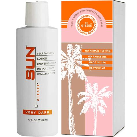 Amazon.com : Sun Laboratories By Giesee Dark Sunsation Sunless Tanning ...