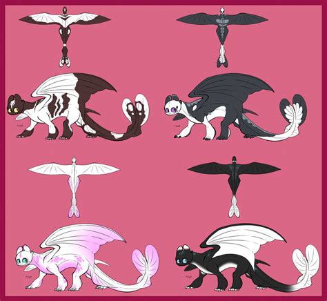 HTTYD: Light Fury Design Set by LumiiDragon on DeviantArt