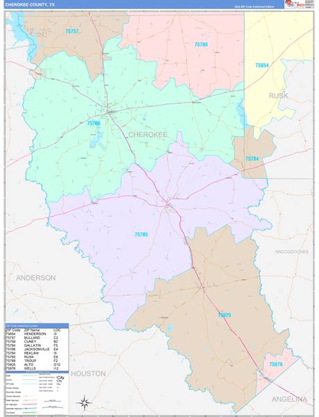 Maps of Cherokee County Texas - marketmaps.com