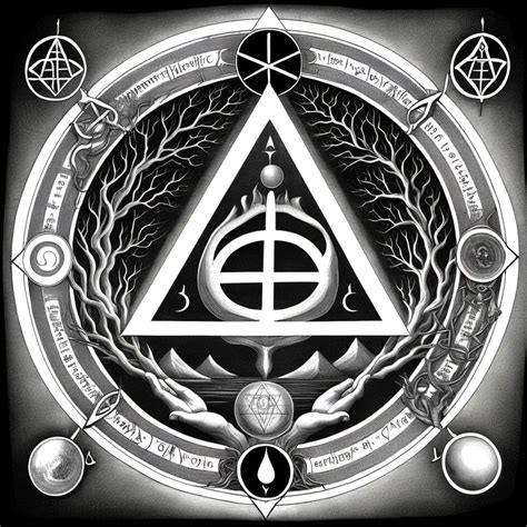 Hermetic Symbol Reflecting Unity of Above and Below | MUSE AI