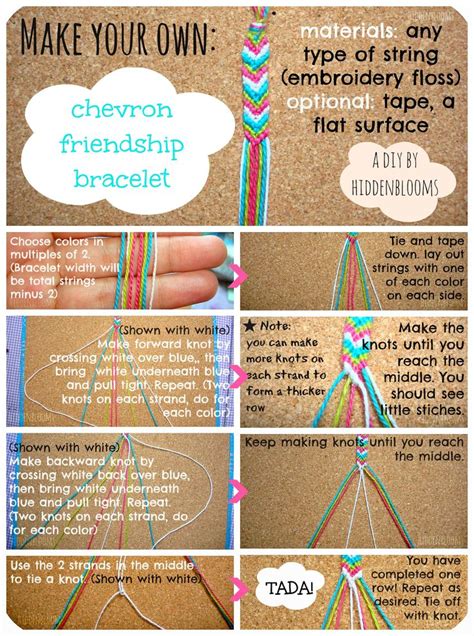 DIY Chevron Friendship Bracelet by hiddenblooms | Ankle bracelets diy, Diy bracelets easy ...