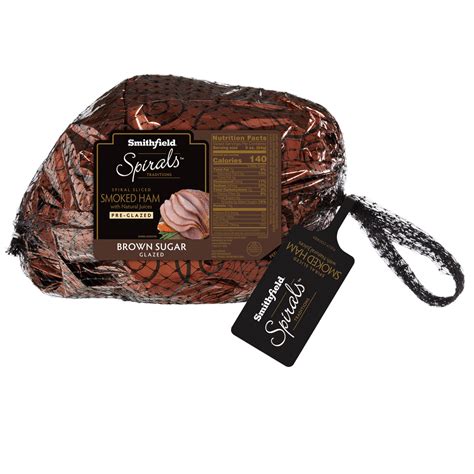 Smithfield Spirals Preglazed Brown Sugar Spiral Sliced Ham | Smithfield