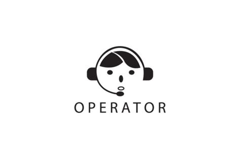 Operator Women Logo Design Template Vect Graphic by cavuart · Creative Fabrica