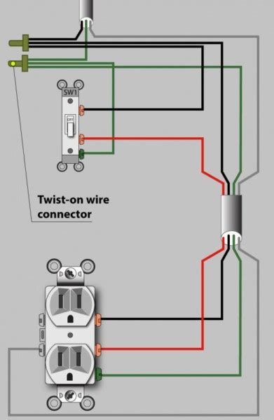 How To Wire A Switched Outlet Power To Receptacle