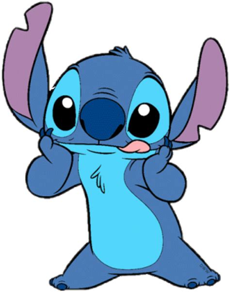 Lilo and Stitch Blue Alien Cartoon Character Playful Fun PNG | PNG All