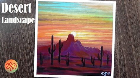 Desert Landscape Acrylic Painting Tutorial