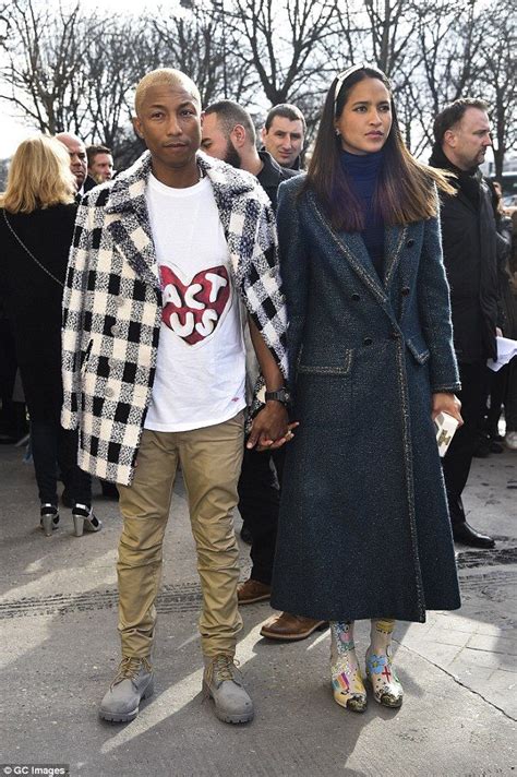 Pharrell and his wife Helen show off their eccentric taste in fashion ...