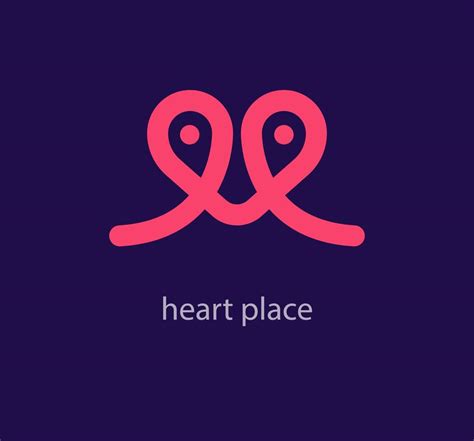 Heart line and place drawing. Continuous Line Drawing of Heart Trendy ...